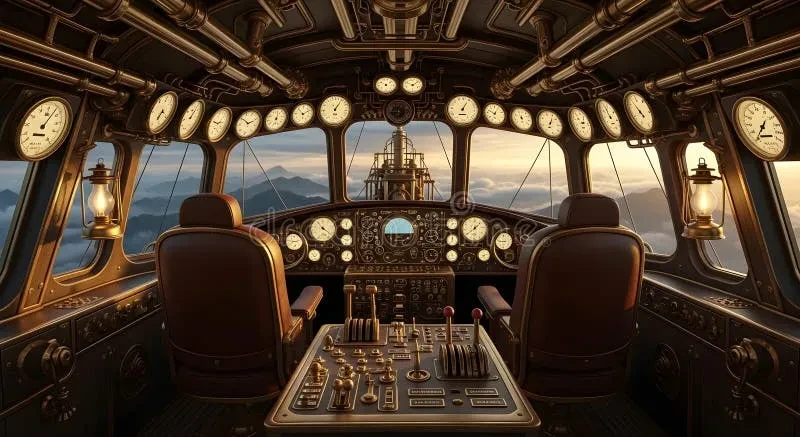 永利娱乐城APP下载蒸汽飞艇驾驶舱内部