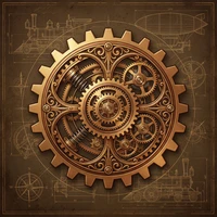 永利娱乐城蒸汽朋克齿轮标志